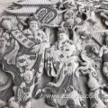 Ancient Stone Carving Murals God of Wealth Arrived